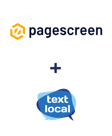 Integração de Pagescreen e Textlocal