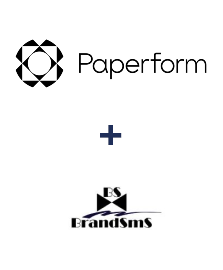 Integração de Paperform e BrandSMS 