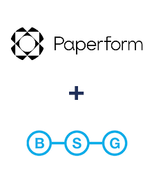 Integração de Paperform e BSG world