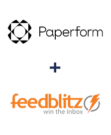 Integração de Paperform e FeedBlitz