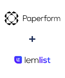Integração de Paperform e Lemlist