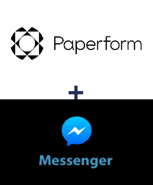 Integração de Paperform e Facebook Messenger