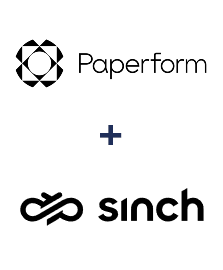 Integração de Paperform e Sinch