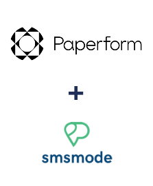 Integração de Paperform e Smsmode