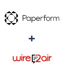 Integração de Paperform e Wire2Air