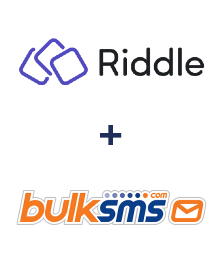 Integração de Riddle e BulkSMS