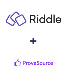 Integração de Riddle e ProveSource