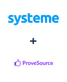Integração de Systeme.io e ProveSource