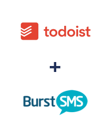 Integração de Todoist e Burst SMS