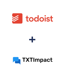 Integração de Todoist e TXTImpact