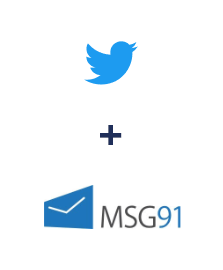 Integração de Twitter e MSG91