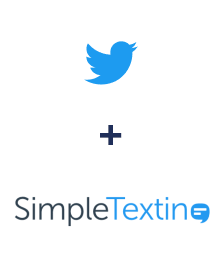 Integração de Twitter e SimpleTexting