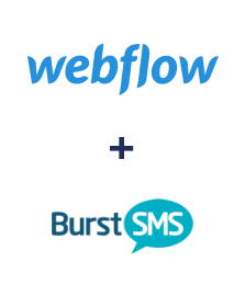 Integração de Webflow e Burst SMS
