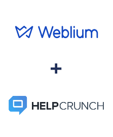 Integração de Weblium e HelpCrunch