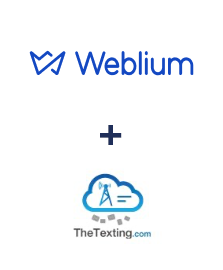 Integração de Weblium e TheTexting