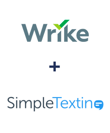 Integração de Wrike e SimpleTexting