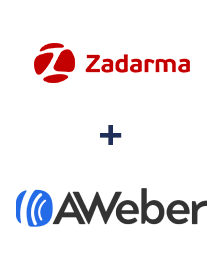 Integração de Zadarma e AWeber
