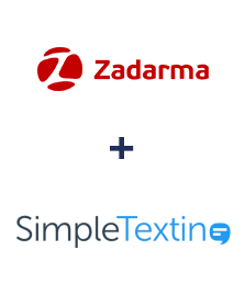 Integração de Zadarma e SimpleTexting