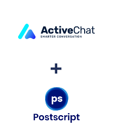 Интеграция ActiveChat и Postscript