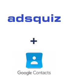 Интеграция ADSQuiz и Google Contacts