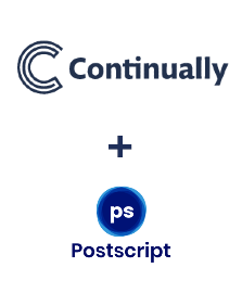 Интеграция Continually и Postscript