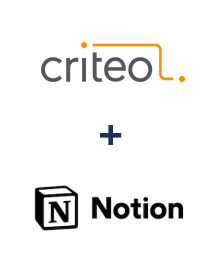 Интеграция Criteo и Notion