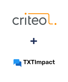 Интеграция Criteo и TXTImpact