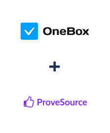 Интеграция OneBox и ProveSource