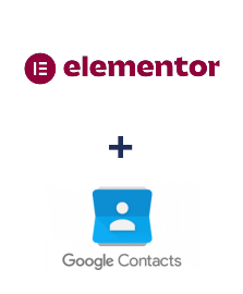 Интеграция Elementor и Google Contacts