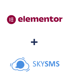 Интеграция Elementor и SkySMS