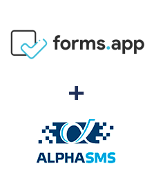 Интеграция forms.app и AlphaSMS