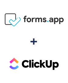 Интеграция forms.app и ClickUp