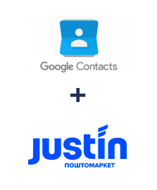 Интеграция Google Contacts и Justin