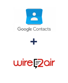 Интеграция Google Contacts и Wire2Air