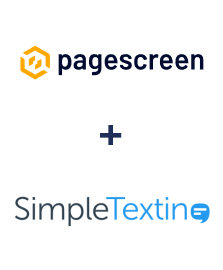 Интеграция Pagescreen и SimpleTexting