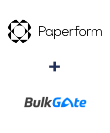 Интеграция Paperform и BulkGate