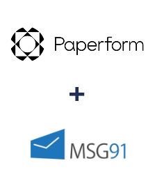 Интеграция Paperform и MSG91