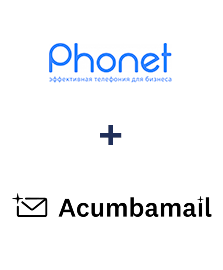 Интеграция Phonet и Acumbamail