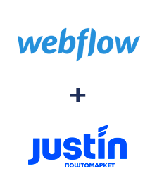 Интеграция Webflow и Justin