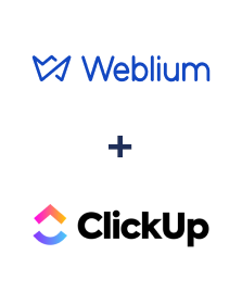Интеграция Weblium и ClickUp
