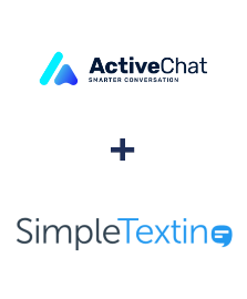 ActiveChat ve SimpleTexting entegrasyonu
