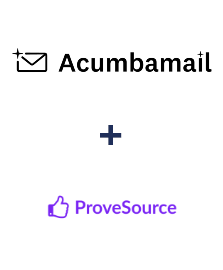 Acumbamail ve ProveSource entegrasyonu