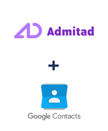 Admitad ve Google Contacts entegrasyonu