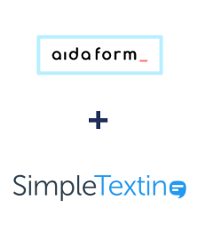 AidaForm ve SimpleTexting entegrasyonu