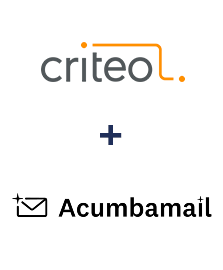 Criteo ve Acumbamail entegrasyonu