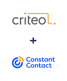Criteo ve Constant Contact entegrasyonu