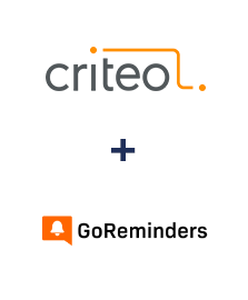 Criteo ve GoReminders entegrasyonu