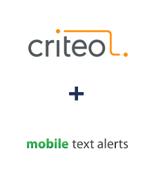 Criteo ve Mobile Text Alerts entegrasyonu