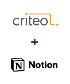 Criteo ve Notion entegrasyonu