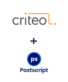 Criteo ve Postscript entegrasyonu